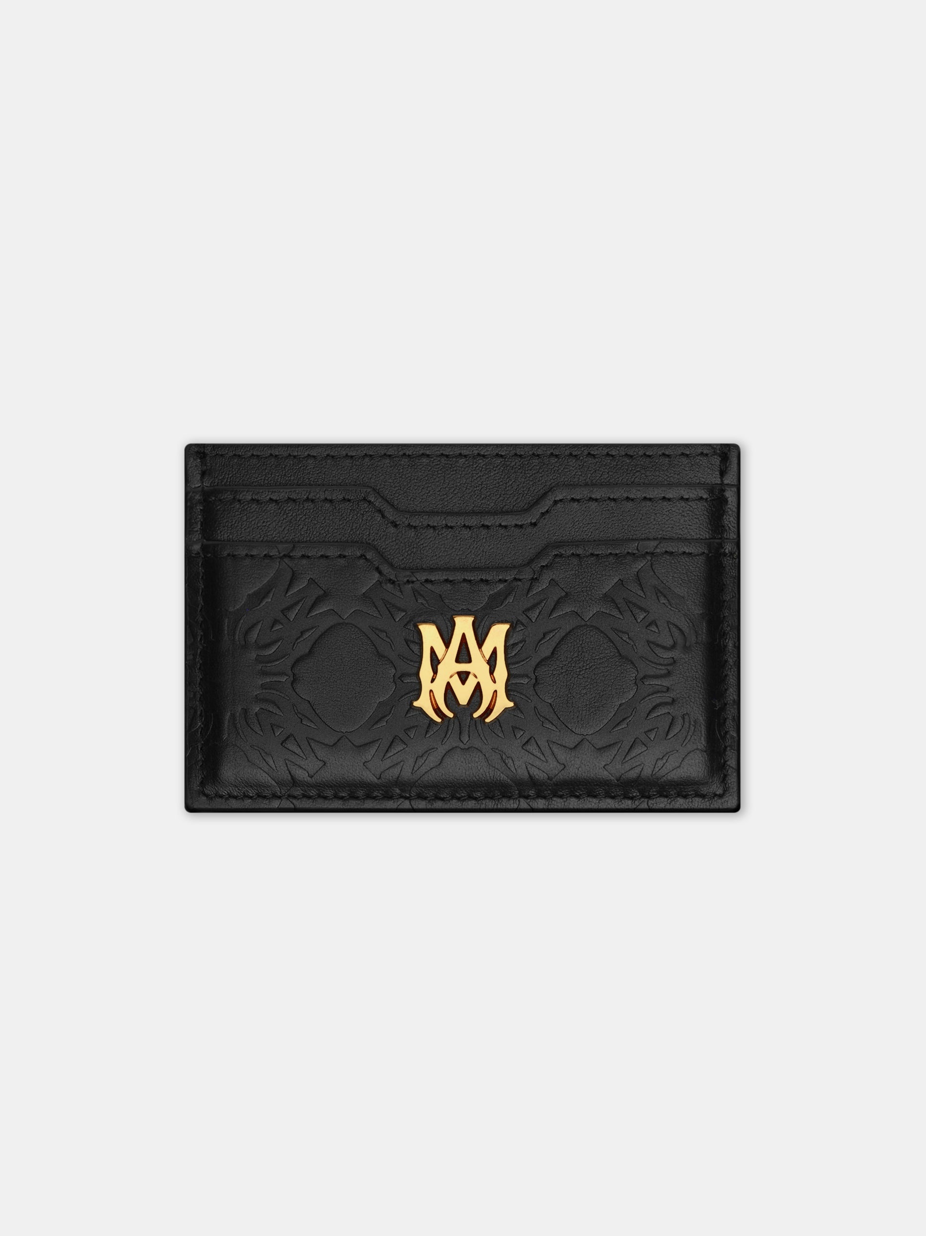 Ma Quad Leather Card Holder - Black | Amiri Affordable