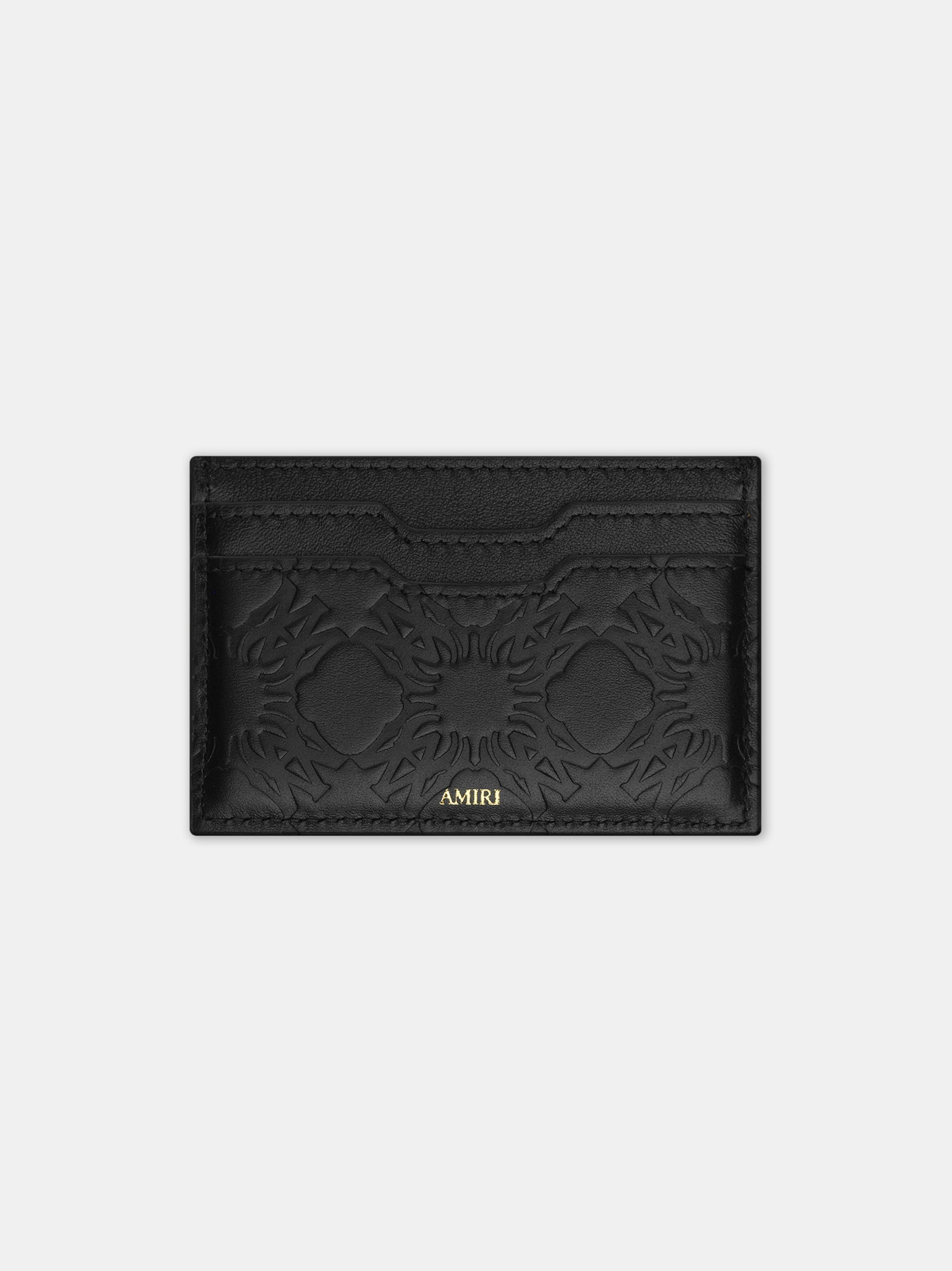 Ma Quad Leather Card Holder - Black | Amiri Affordable