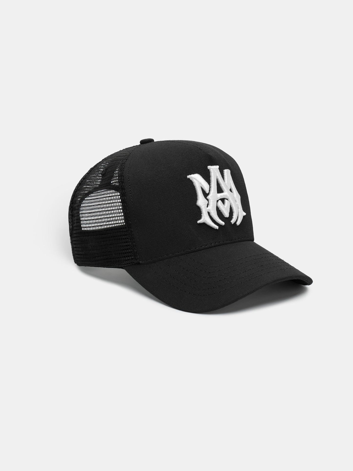 Ma Logo Trucker Hat - Black/White | Amiri Best Seller