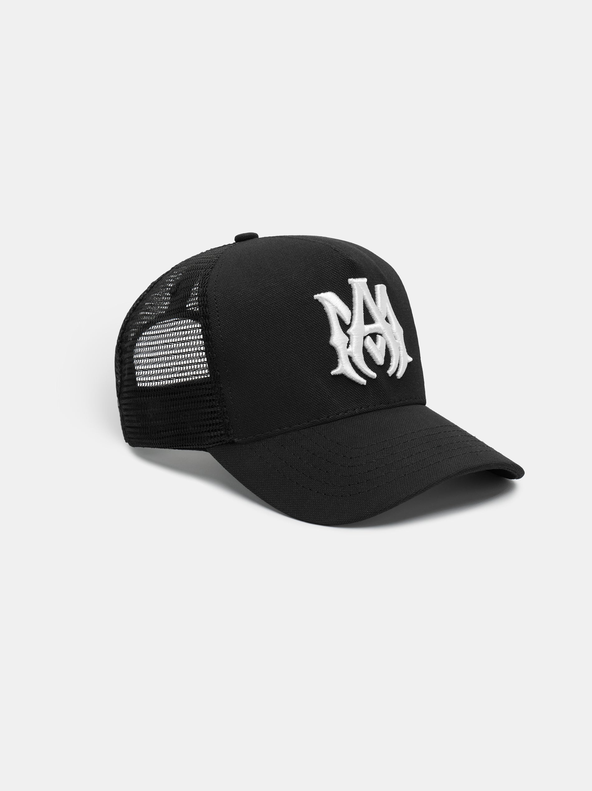 Ma Logo Trucker Hat - Black/White | Amiri Best Seller