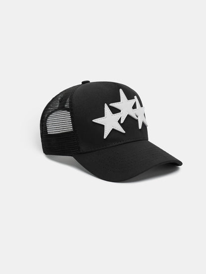3 Star Trucker Hat - Black/White | Amiri Sale