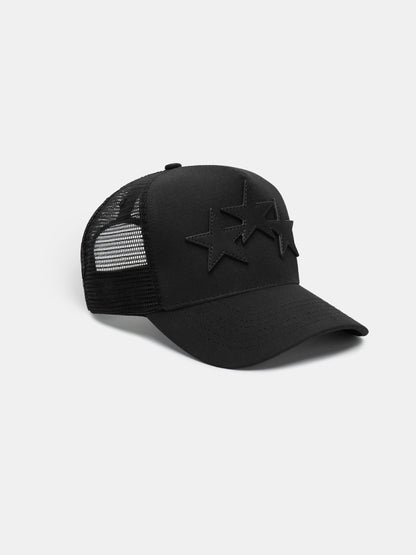 3 Star Trucker Hat - Black Black | Amiri Online