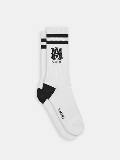 Ma Core Logo Socks - White Black | Amiri Budget Friendly