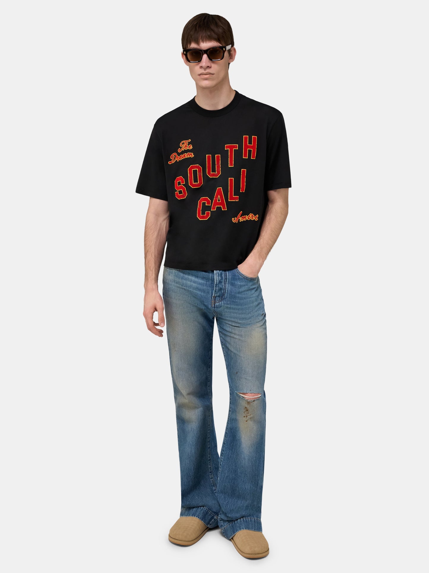 South Cali Box Tee - Black | Amiri Online