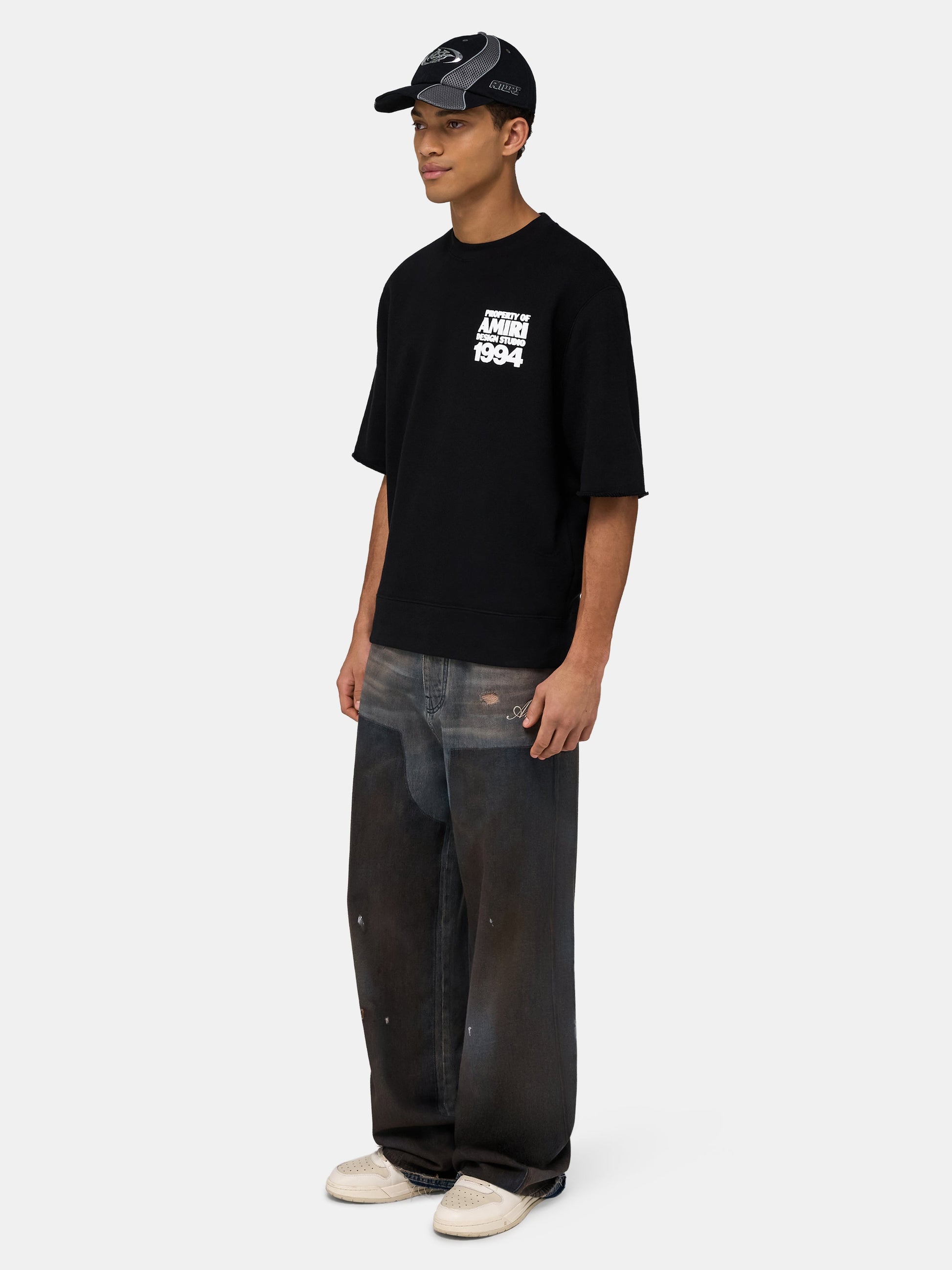 Amiri 1994 Cutoff Crew - Black | Amiri Value