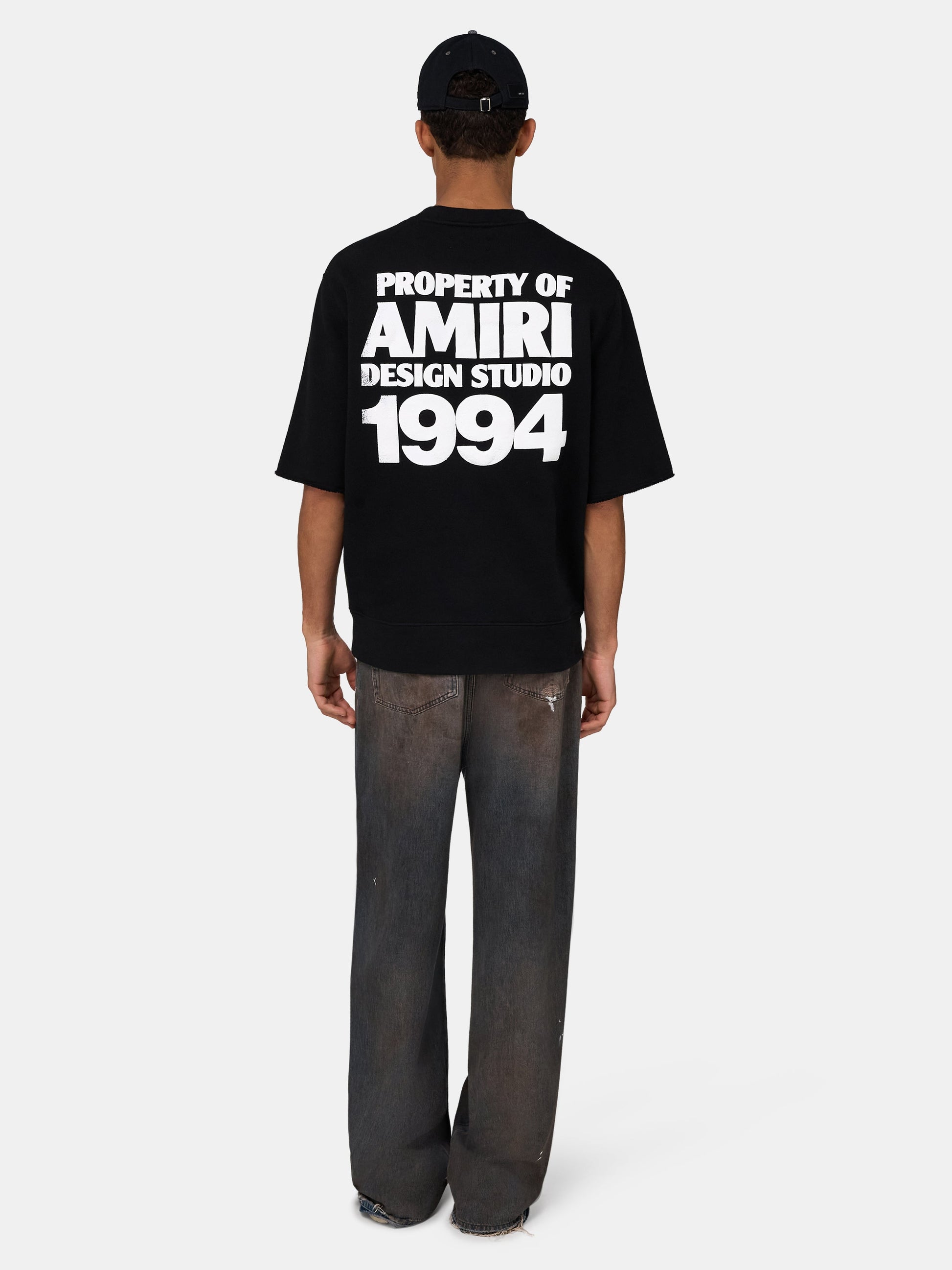 Amiri 1994 Cutoff Crew - Black | Amiri Value