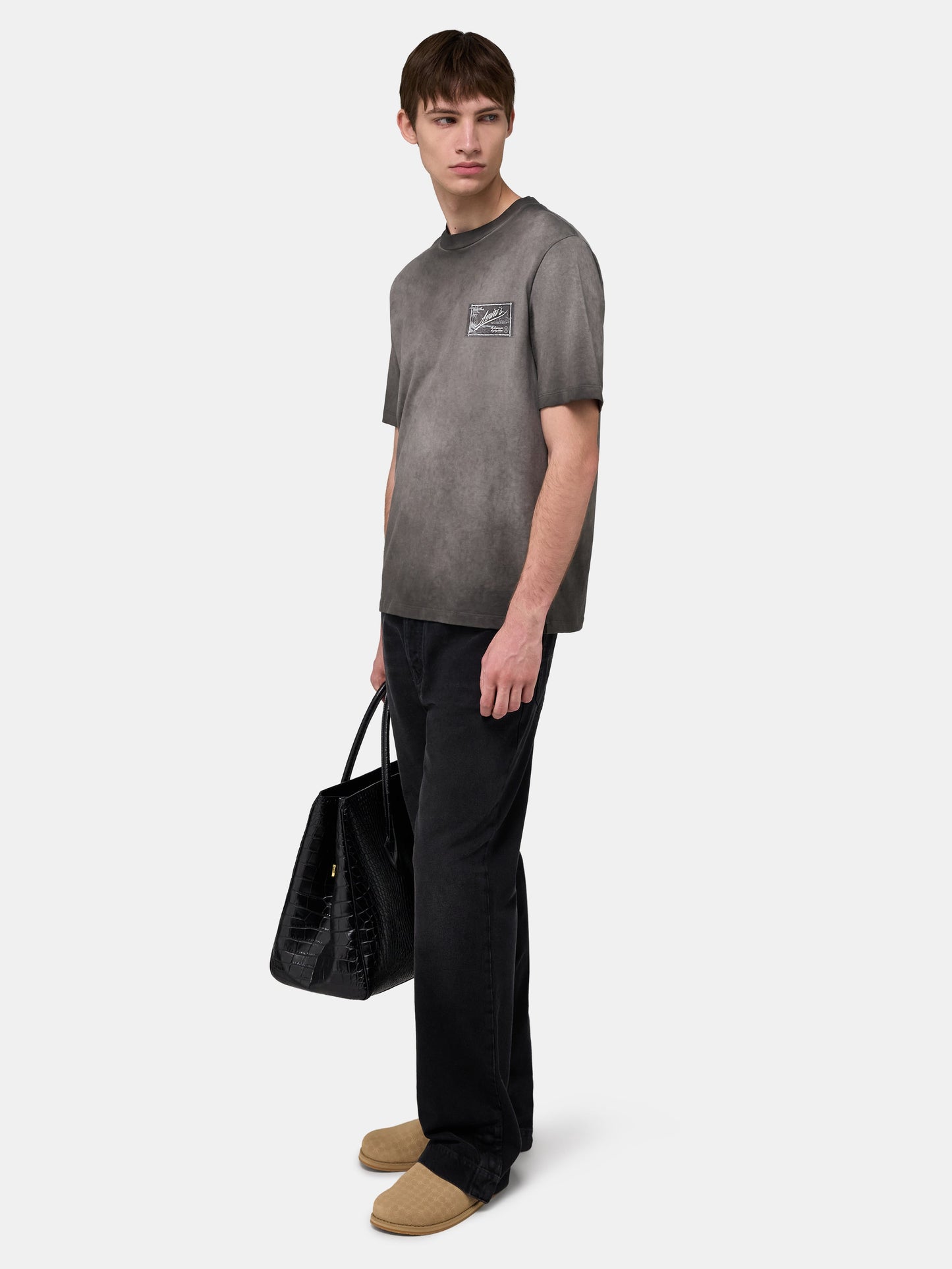 Amiri Quality Goods Label Tee - Black | Amiri Affordable