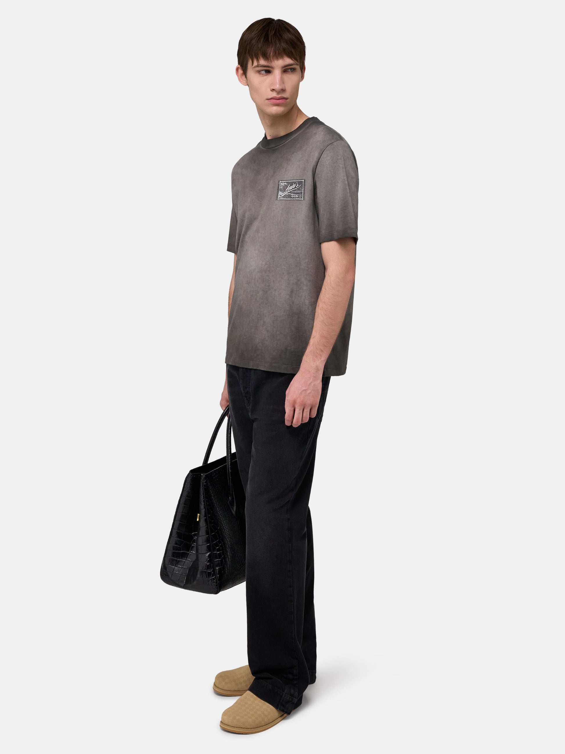 Amiri Quality Goods Label Tee - Black | Amiri Affordable