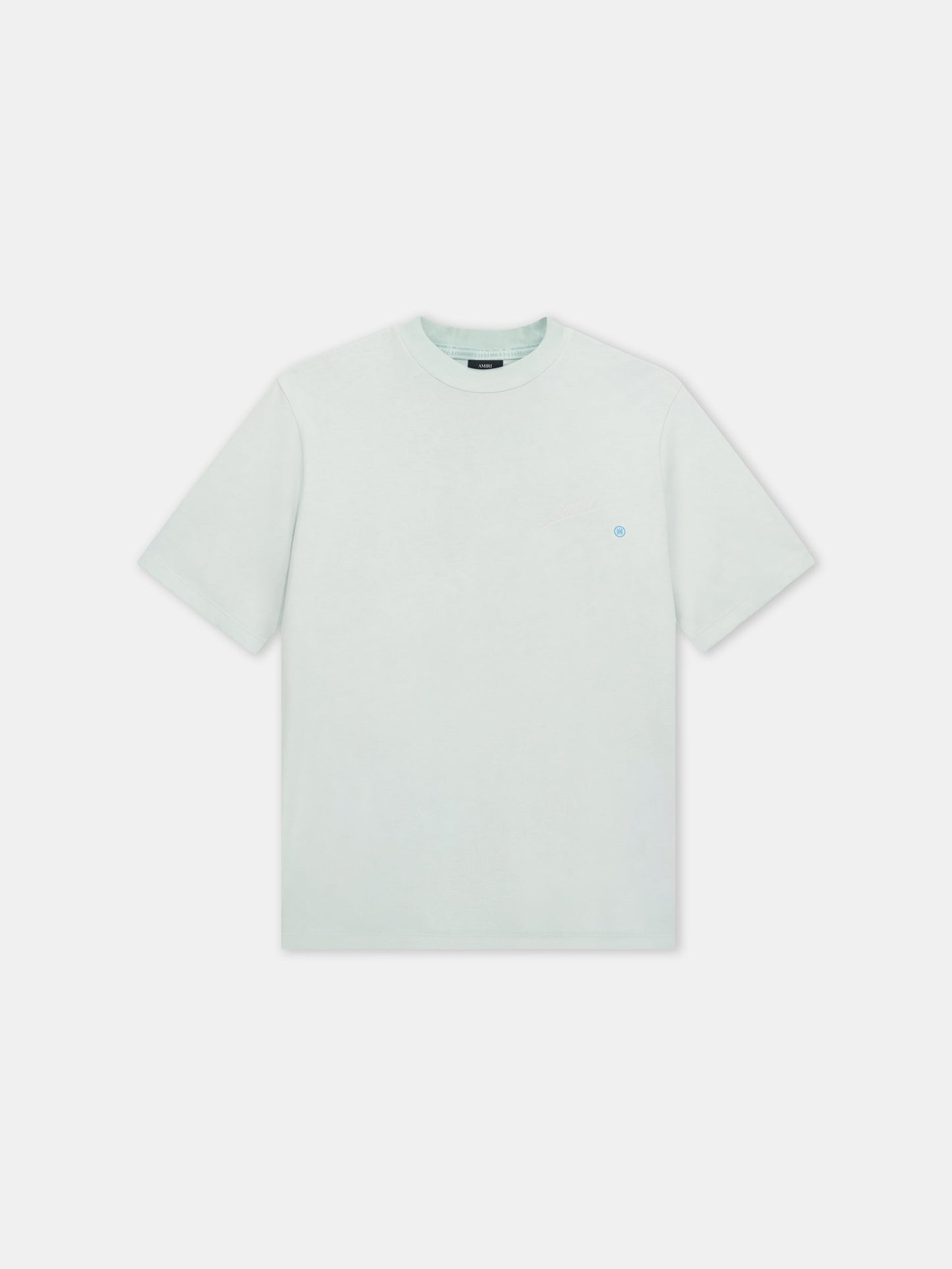 Amiri Quality Goods Label Tee - Powder Teal | Amiri Budget Friendly