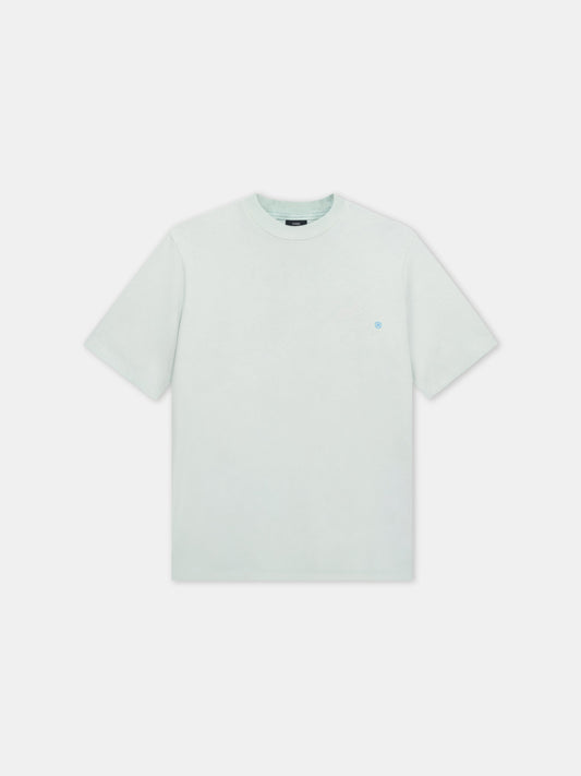 Amiri Quality Goods Label Tee - Powder Teal | Amiri Budget Friendly