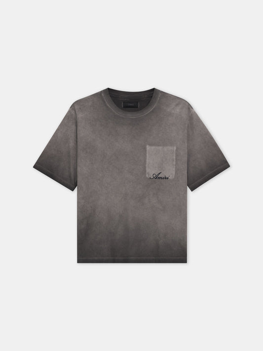 Faded Pocket Box Tee - Black | Amiri Great Deal