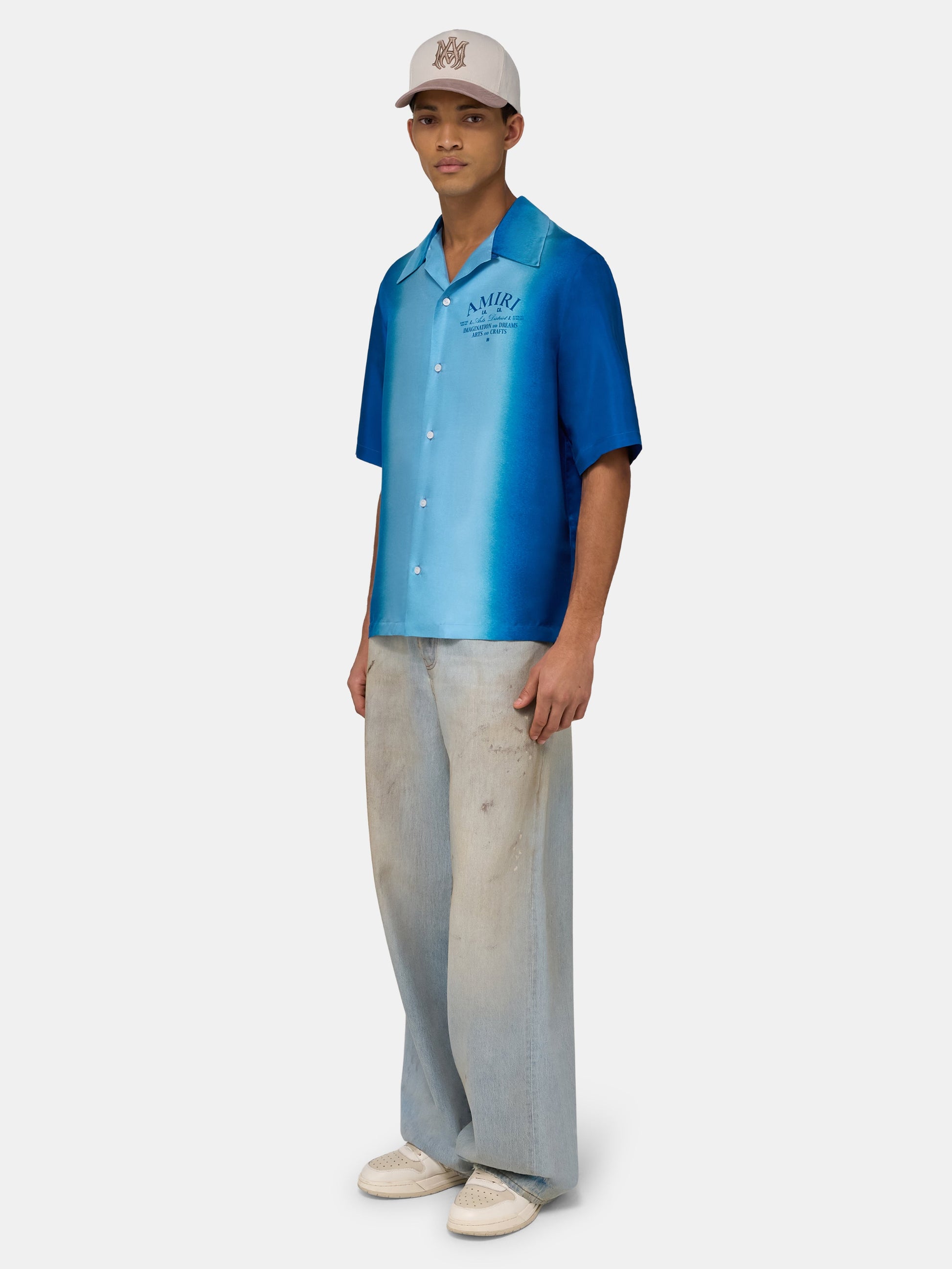 Arts District Camp Shirt - Sapphire | Amiri Sale