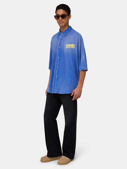 Amiri 1994 Camp Shirt - Sapphire | Amiri Online