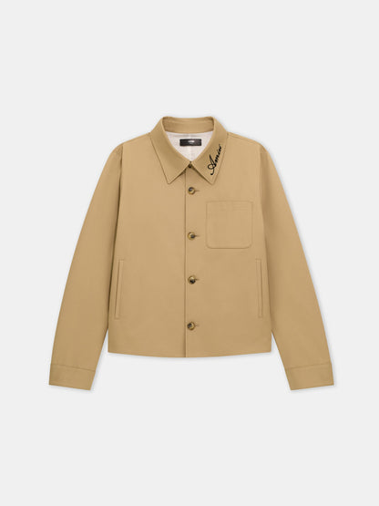 Script Collar Shirt Jacket - Earth | Amiri Value