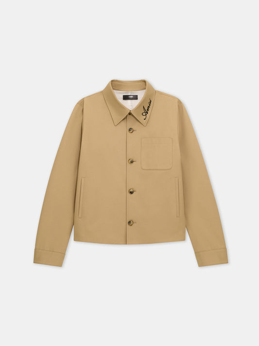 Script Collar Shirt Jacket - Earth | Amiri Value