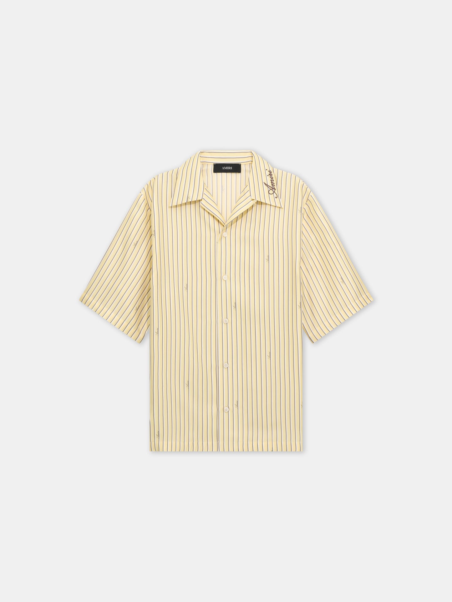 Amiri Script Bowling Shirt - Sherbet Yellow | Amiri Budget Friendly