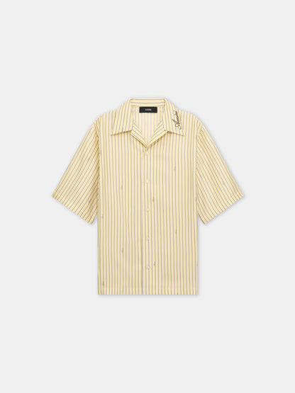 Amiri Script Bowling Shirt - Sherbet Yellow | Amiri Budget Friendly