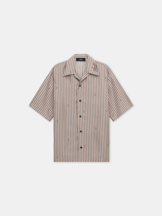Amiri Script Bowling Shirt - Mocha | Amiri Great Deal