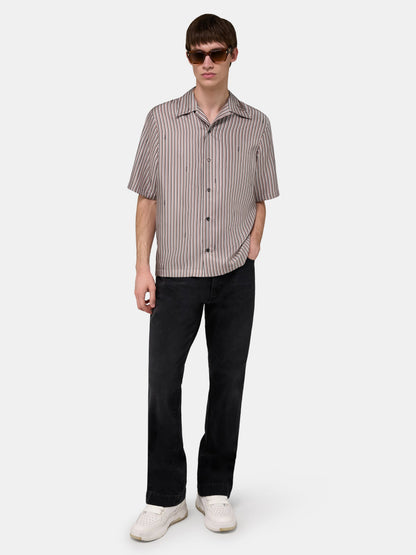 Amiri Script Bowling Shirt - Mocha | Amiri Great Deal