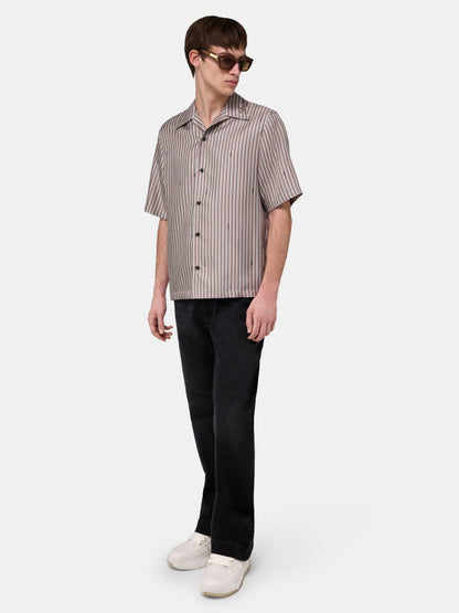 Amiri Script Bowling Shirt - Mocha | Amiri Great Deal