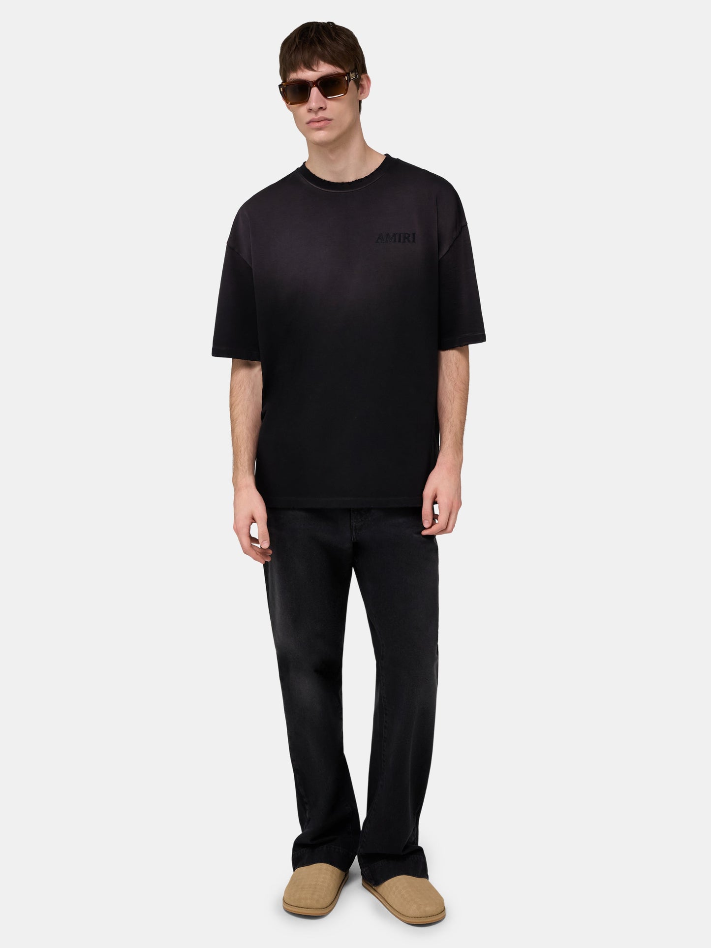 Bandana Patch Oversized Tee - Black | Amiri Value