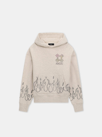 Ma Quad Flames Oversized Hoodie - Ivory | Amiri Great Deal