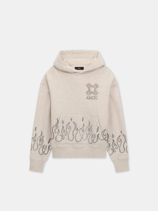 Ma Quad Flames Oversized Hoodie - Ivory | Amiri Great Deal
