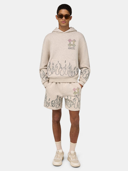 Ma Quad Flames Oversized Hoodie - Ivory | Amiri Great Deal