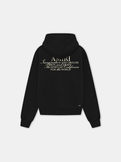Amiri Spirit Zip Hoodie - Black | Amiri Popular Choice