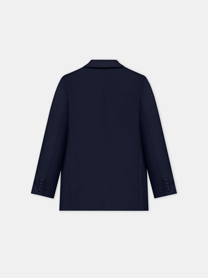 Ma Double-Breasted Blazer - Dark Blue | Amiri Online