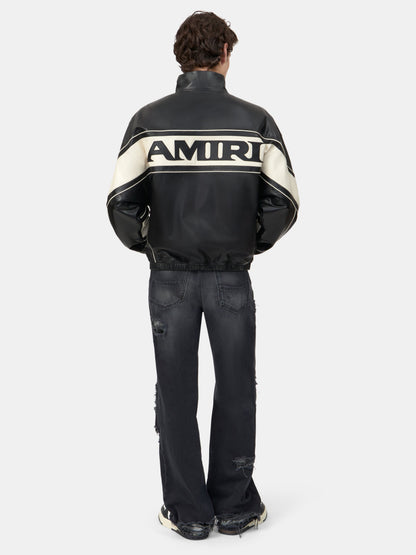 Amiri Sport Leather Jacket - Black | Amiri Popular Choice