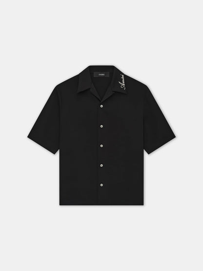 Amiri Camp Shirt - Black | Amiri Special Offer