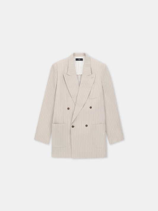 Striped Double-Breasted Blazer - Alabaster | Amiri Best Seller