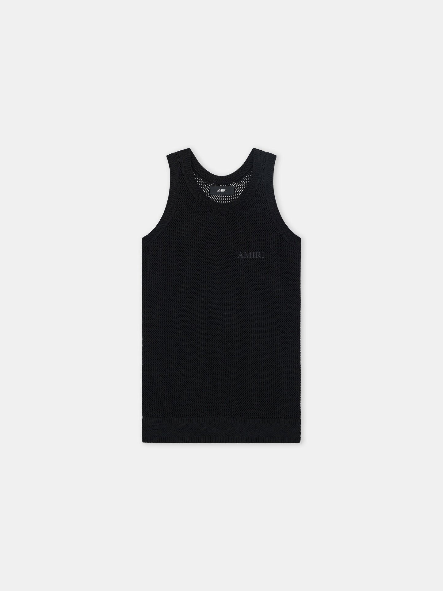 Amiri Knit Mesh Tank - Black | Amiri Online