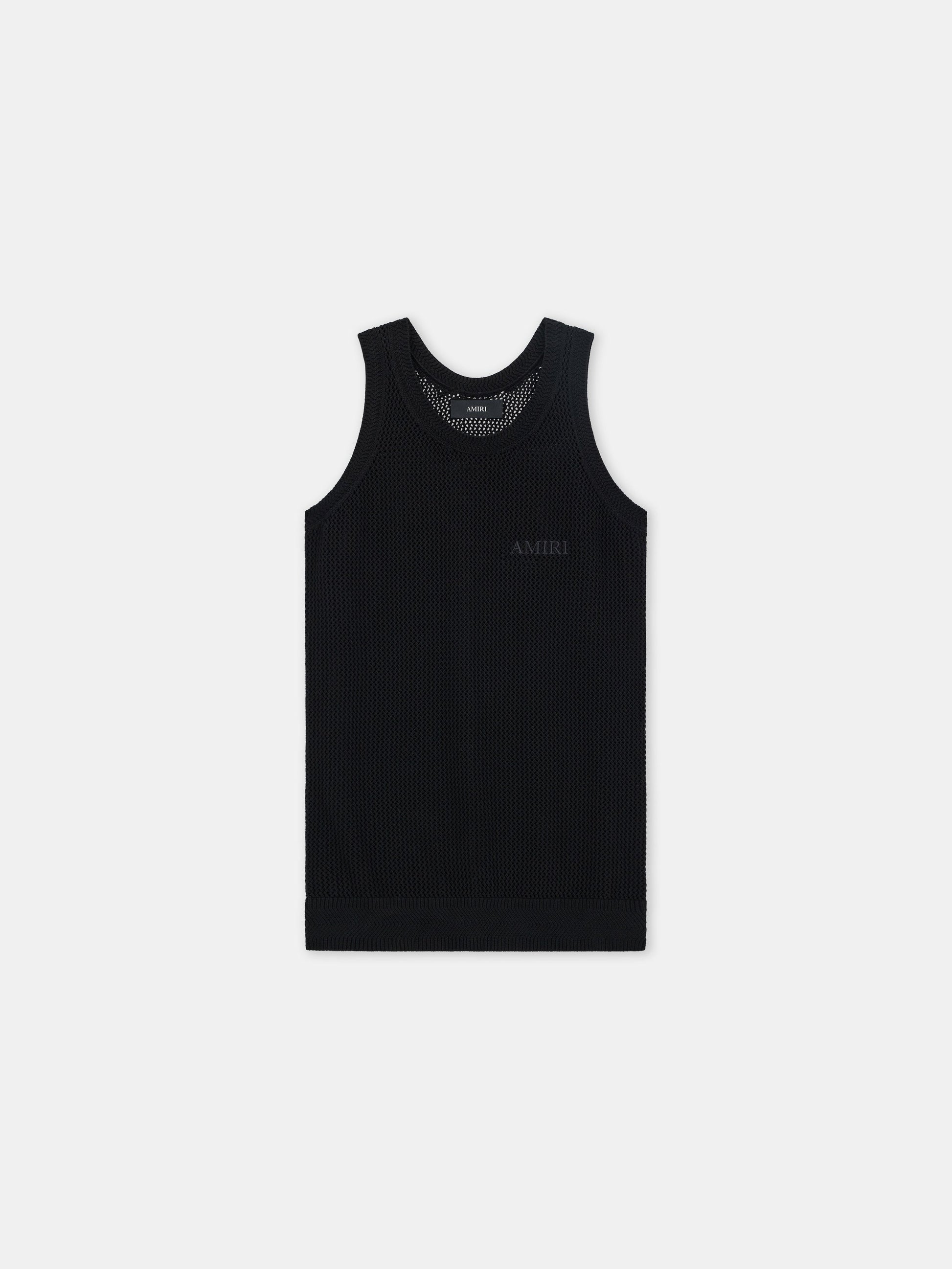 Amiri Knit Mesh Tank - Black | Amiri Online