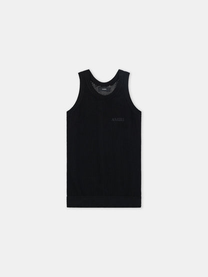 Amiri Knit Mesh Tank - Black | Amiri Online