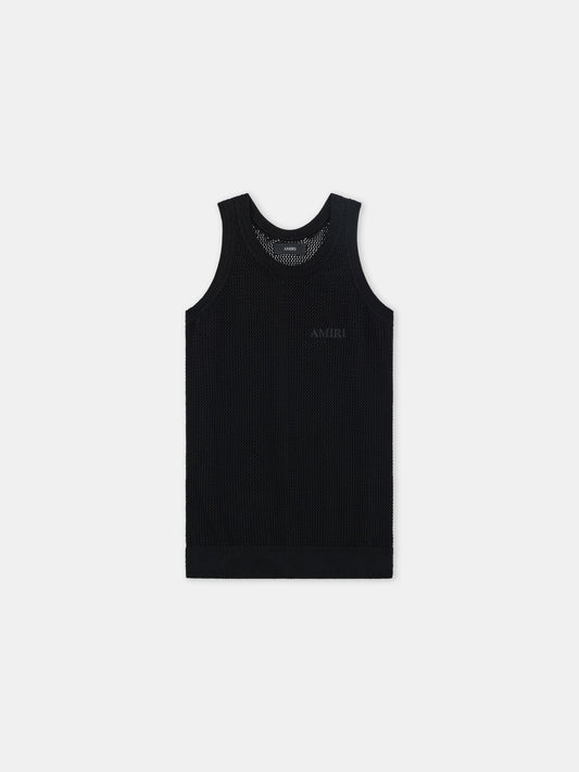 Amiri Knit Mesh Tank - Black | Amiri Online