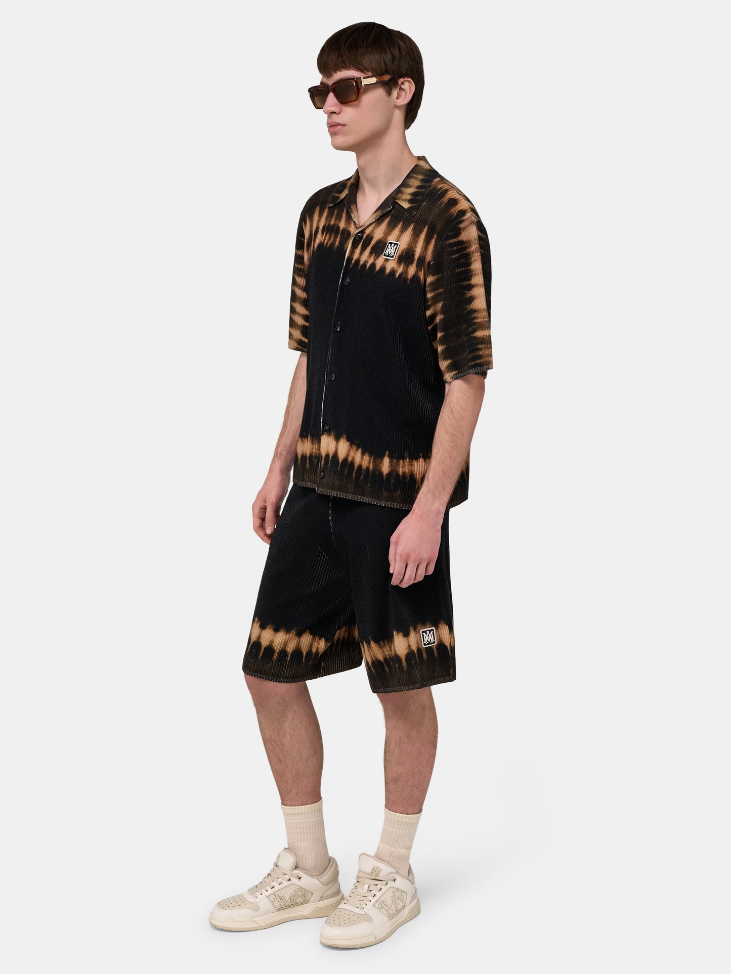Ma Patch Tie Dye Knit Shirt - Black | Amiri Value