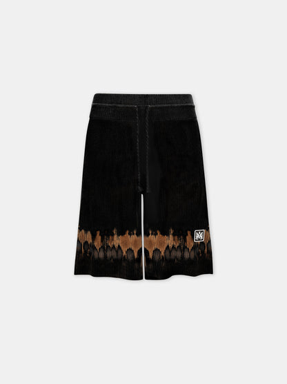 Ma Patch Tie Dye Knit Short - Black | Amiri Affordable