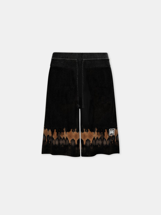Ma Patch Tie Dye Knit Short - Black | Amiri Affordable