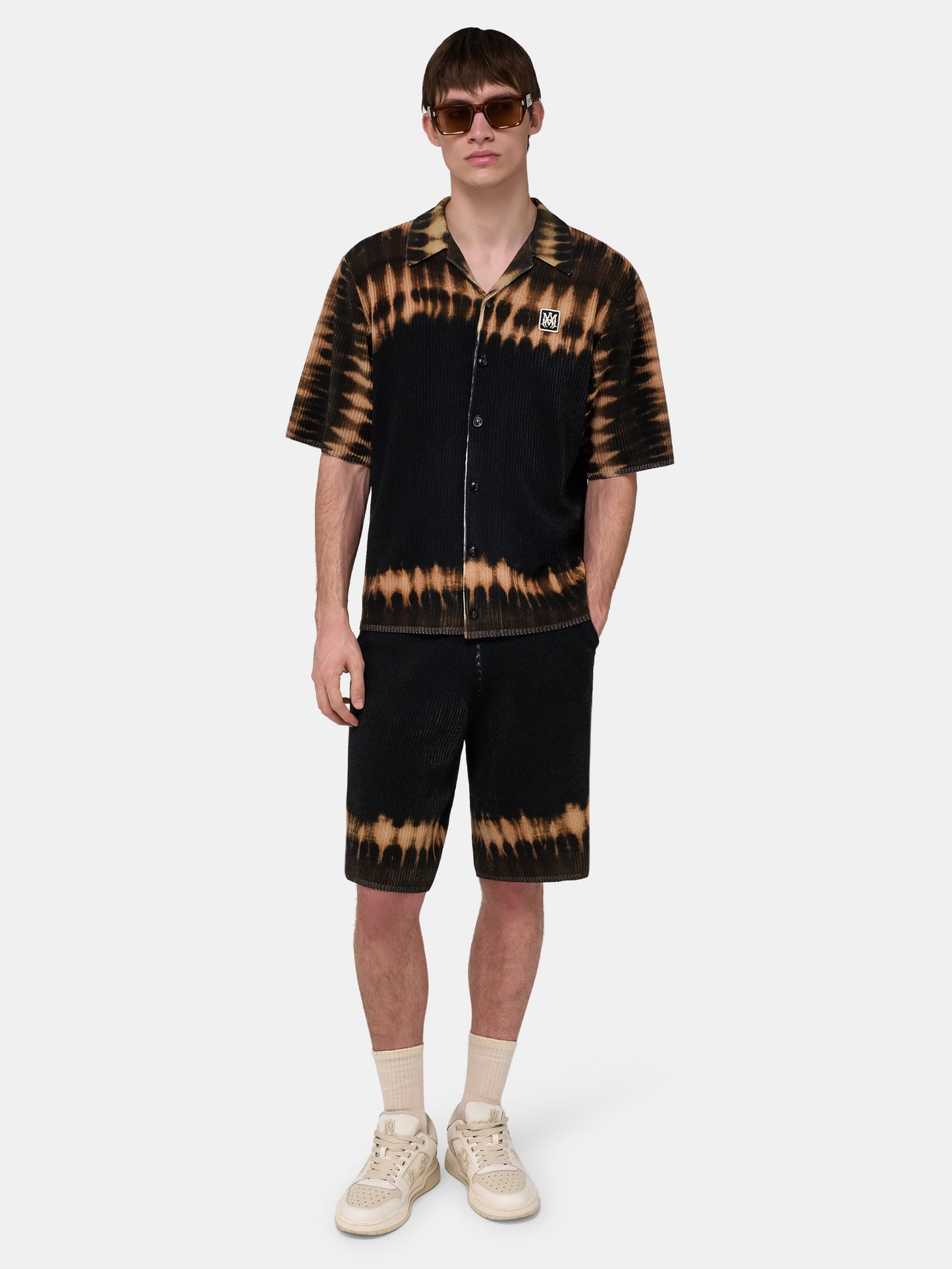 Ma Patch Tie Dye Knit Short - Black | Amiri Affordable