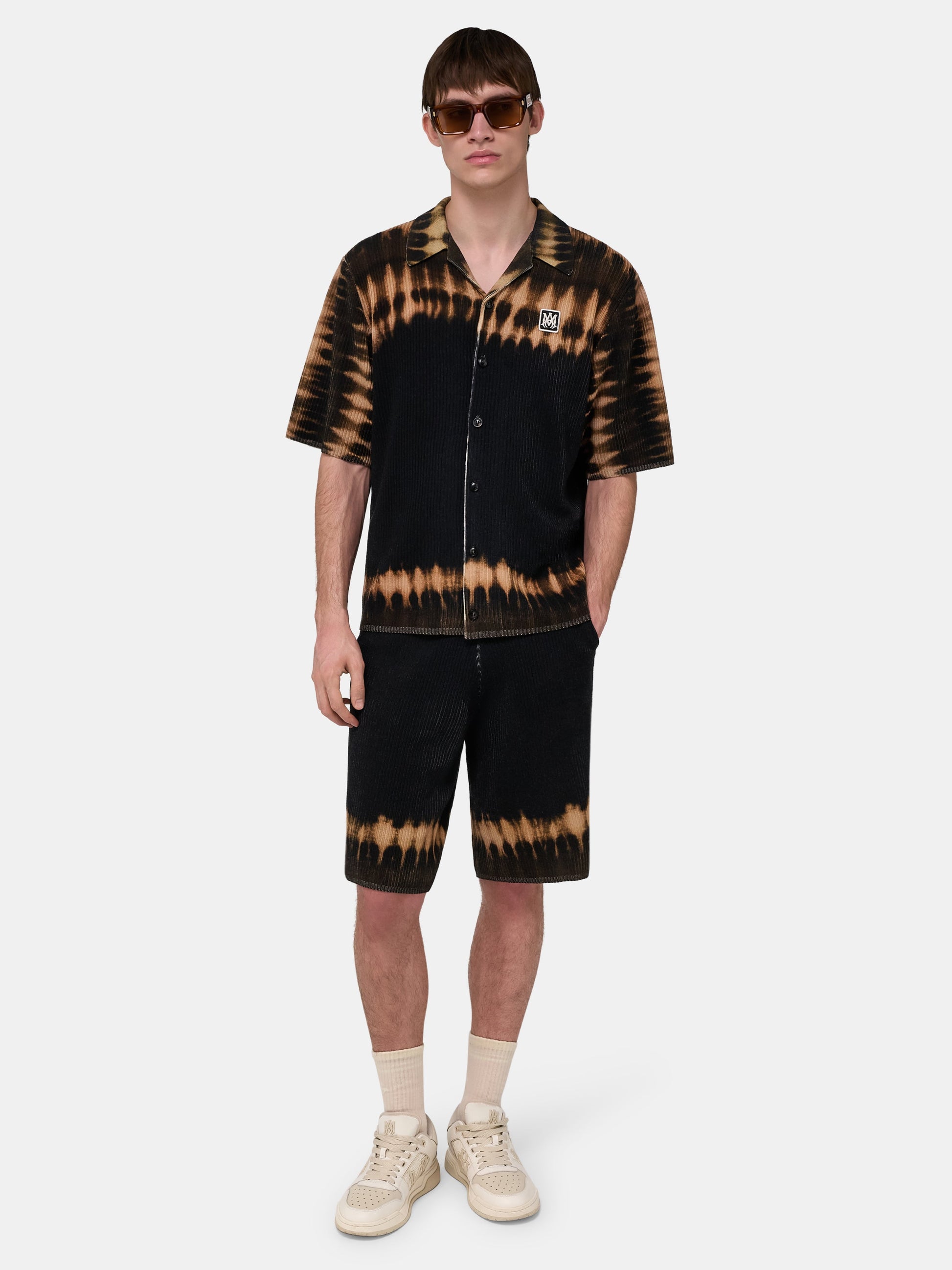 Ma Patch Tie Dye Knit Short - Black | Amiri Affordable