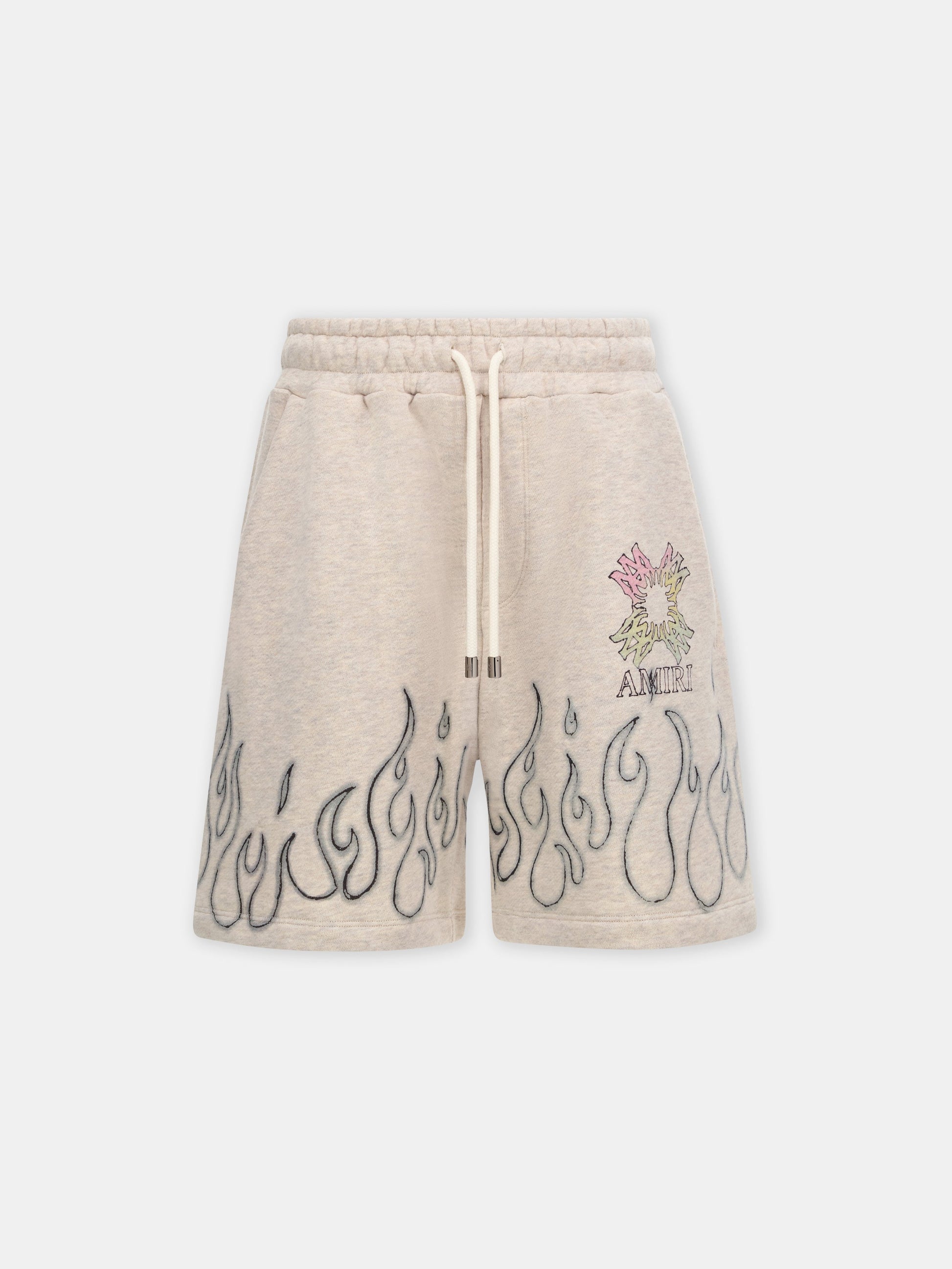 Ma Quad Flames Sweatshort - Ivory | Amiri Featured