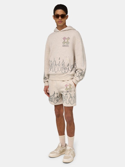 Ma Quad Flames Sweatshort - Ivory | Amiri Featured