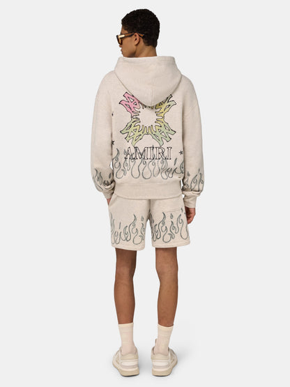 Ma Quad Flames Sweatshort - Ivory | Amiri Featured