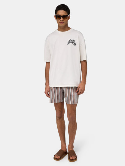 Striped Swim Trunk - Mocha | Amiri Popular Choice