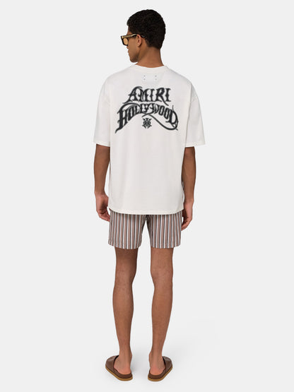 Striped Swim Trunk - Mocha | Amiri Popular Choice