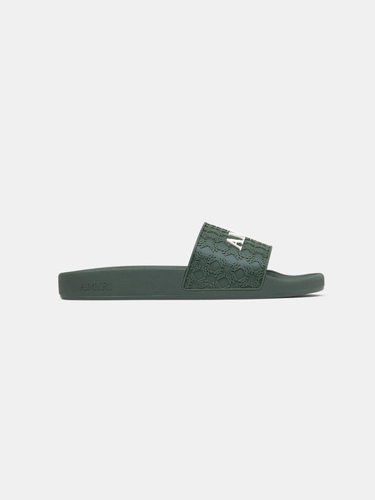 Ma Quad Pool Slide - Dark Sage | Amiri Sale