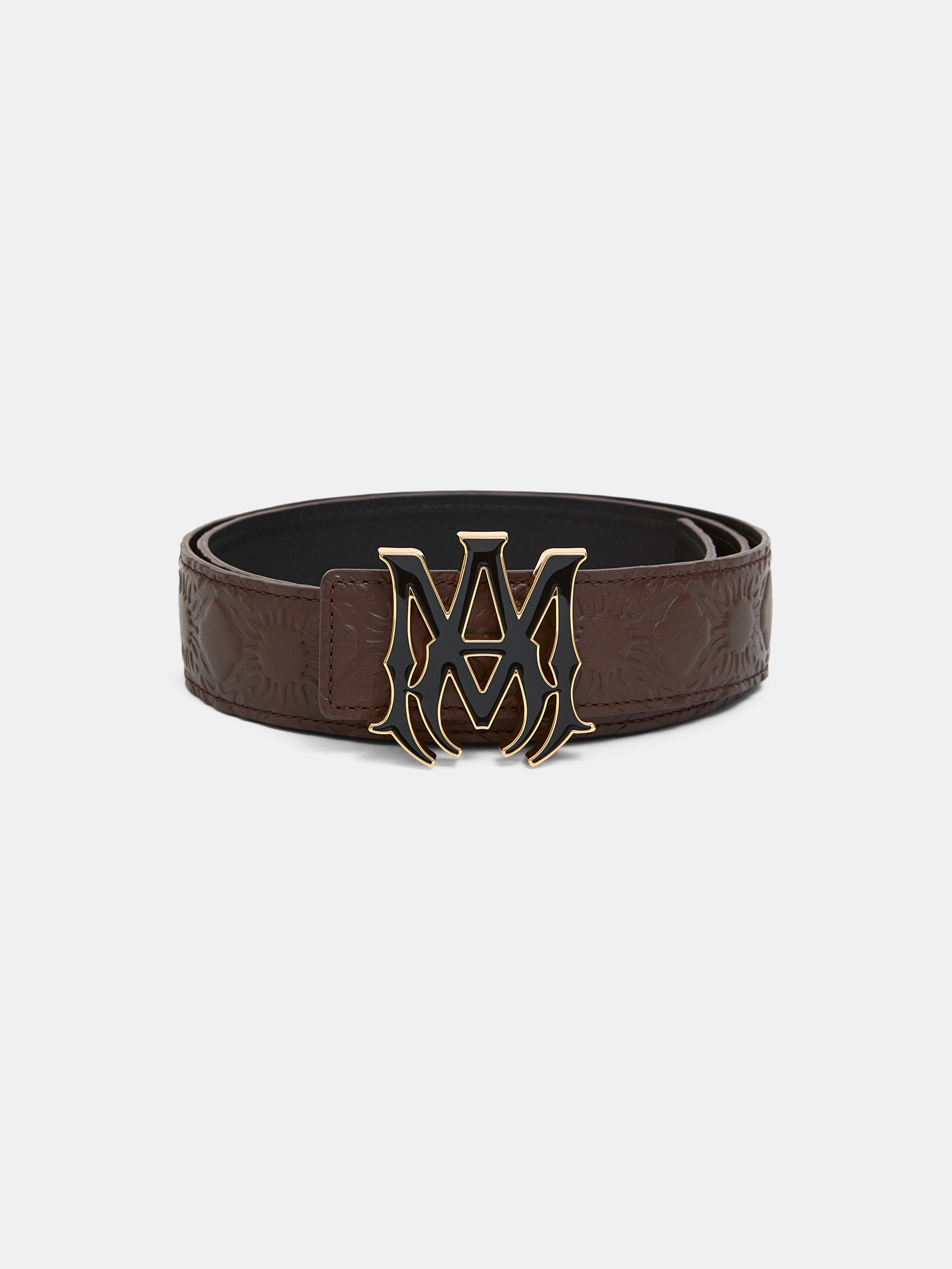 Ma Quad Leather 4cm Belt - Dark Brown | Amiri Sale