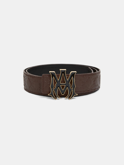 Ma Quad Leather 4cm Belt - Dark Brown | Amiri Sale